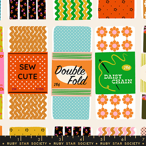 Ruby Star Society - Collaborative Collection - 1-800-Notion - Sew Cute in Shell