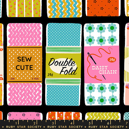 Ruby Star Society - Collaborative Collection - 1-800-Notion - Sew Cute in Soft Black