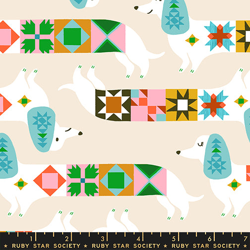 Ruby Star Society - Collaborative Collection - 1-800-Notion - Quilty Dog in Shell