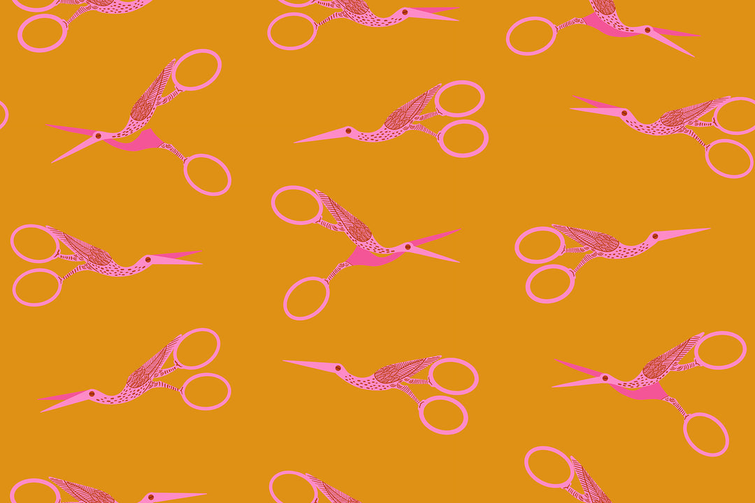 Ruby Star Society - Collaborative Collection - 1-800-Notion - Stork Scissors in Honey