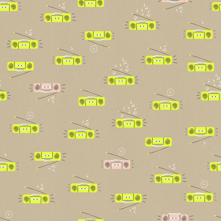 Ruby Star Society - Rashida Coleman-Hale - Lofi Linen - Khaki Boom (85% BW und 15% Leinen)