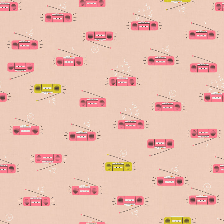Ruby Star Society - Rashida Coleman-Hale - Lofi Linen - Peach Blossom Boom (85% BW und 15% Leinen)