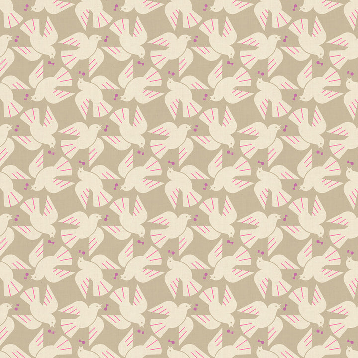 Ruby Star Society - Rashida Coleman-Hale - Lofi Linen - Khaki Flock Yeah (85% BW und 15% Leinen)