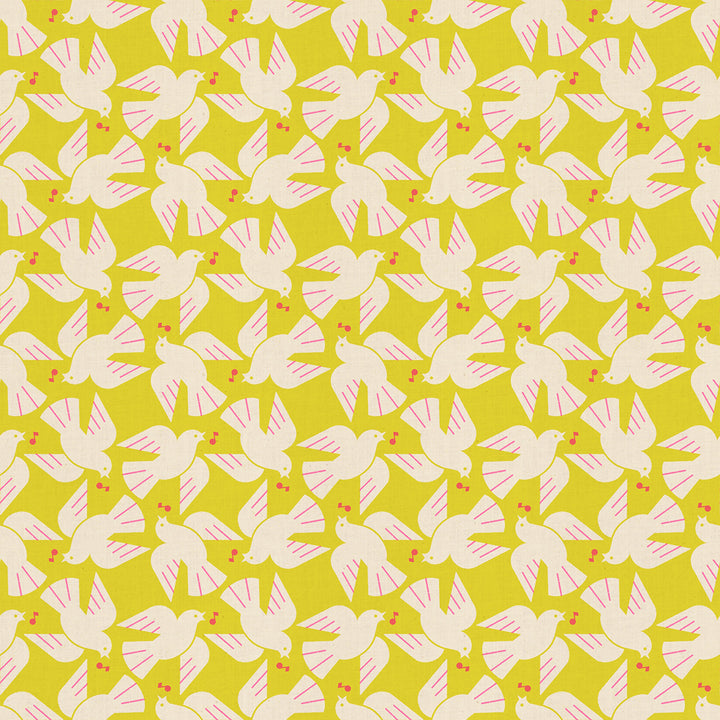 Ruby Star Society - Rashida Coleman-Hale - Lofi Linen - Citron Flock Yeah (85% BW und 15% Leinen)