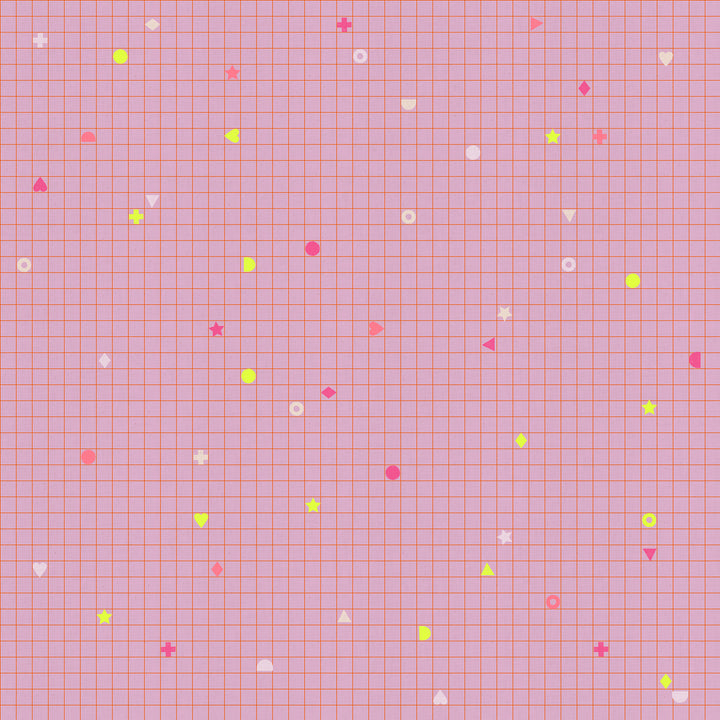 Ruby Star Society - Rashida Coleman-Hale - Lofi Linen - Wisteria Power Grid (85% BW und 15% Leinen)