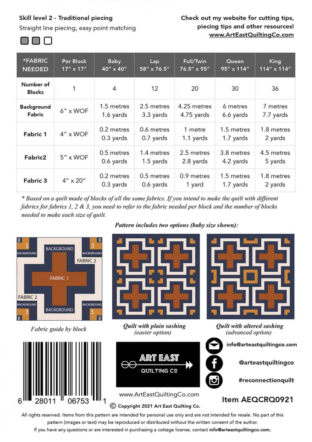 Schnittmuster "The Reconnection Quilt"