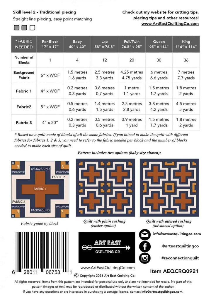 Schnittmuster "The Reconnection Quilt"