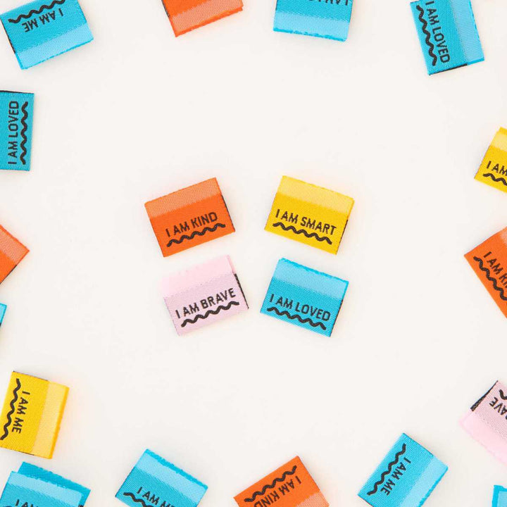 Webetiketten von Sarah Hearts: Affirmations Multipack (8 Stück)