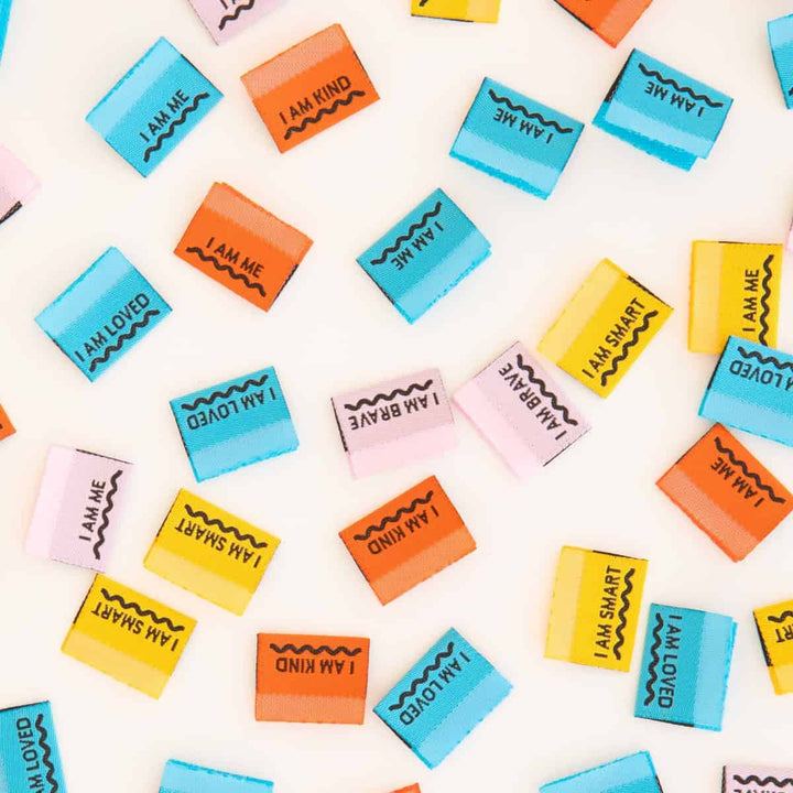 Webetiketten von Sarah Hearts: Affirmations Multipack (8 Stück)