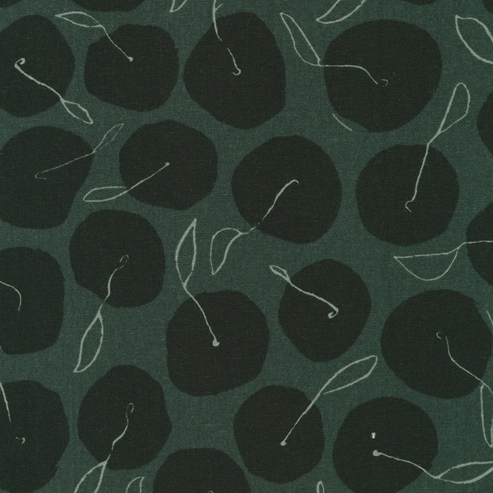 Robert Kaufmann - Anna Graham/Noodlehead - Orchard Run - Fruit in Charcoal (Canvas)