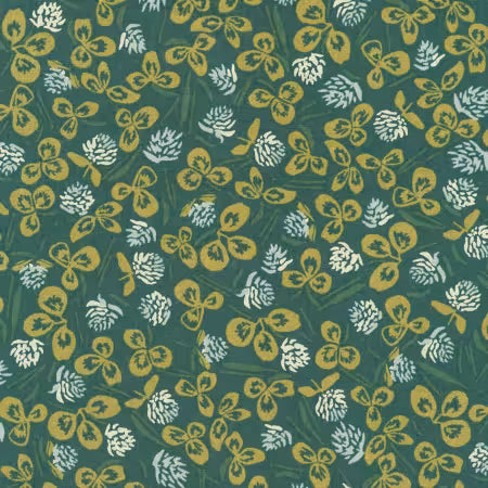 Robert Kaufmann - Anna Graham/Noodlehead - Orchard Run - Plants in Denim (Canvas)