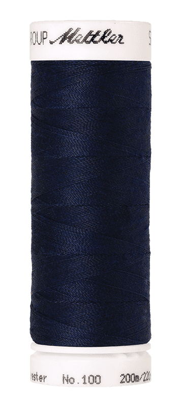 Mettler Seralon No.100 - Set mit 4 Spulen je 200 Meter - Blau