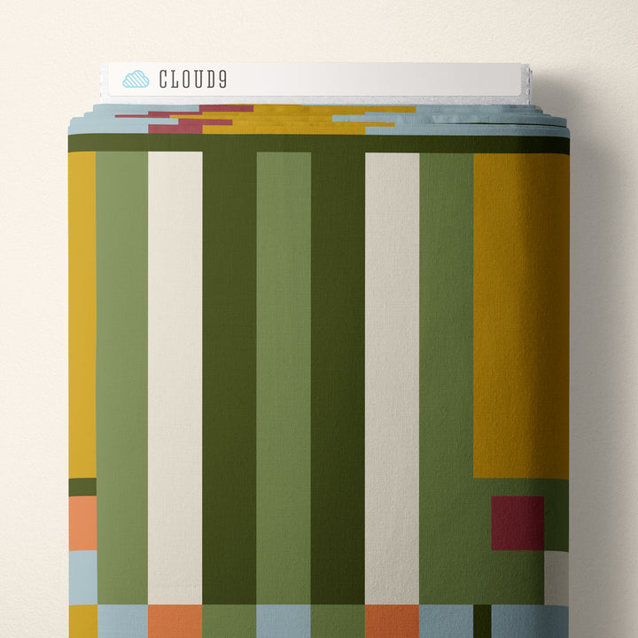 Cloud9 - Frank Lloyd Wright - American Bold - Oak Park in Orange/Green