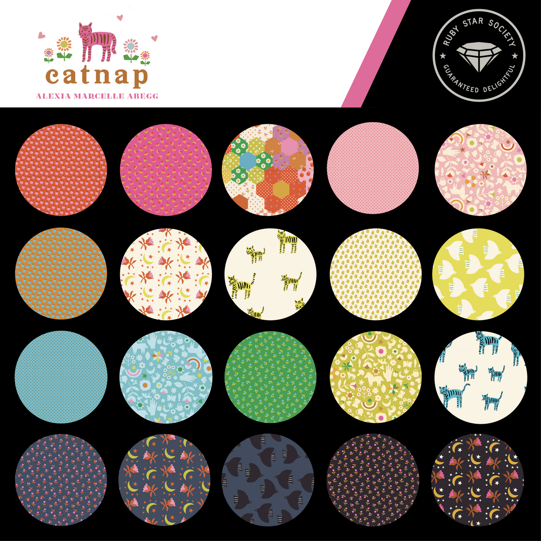Ruby Star Society - Alexia Abegg - Catnap - Mini Dot in Rosebud