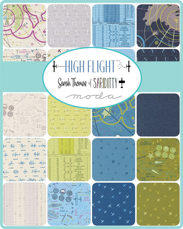 Moda Fabrics  Sariditty  High Fligh - Jelly Roll (40-teilig)