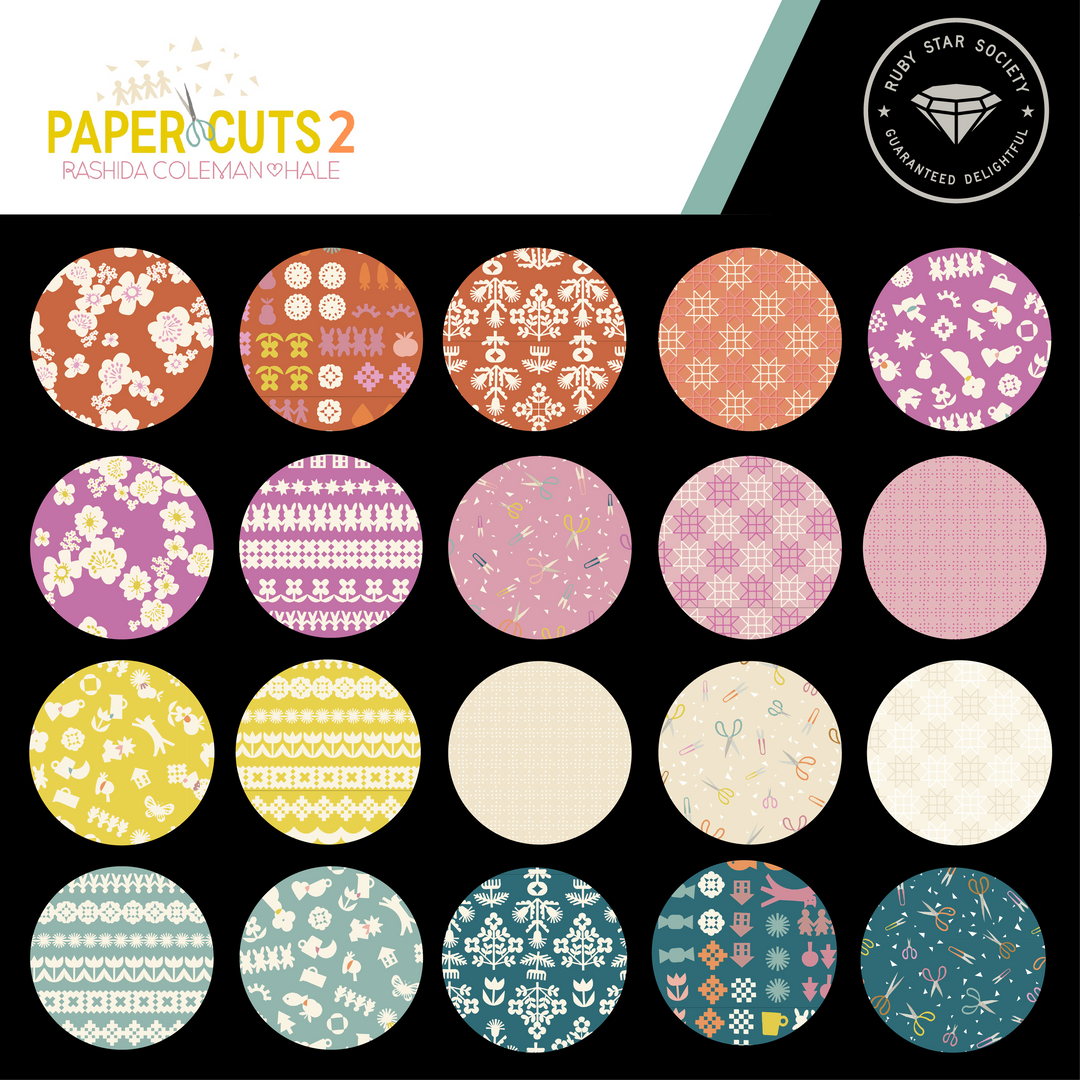 Ruby Star Society  Rashida Coleman Hale  Paper Cuts 2 - Mini Charm Pack (42-teilig)
