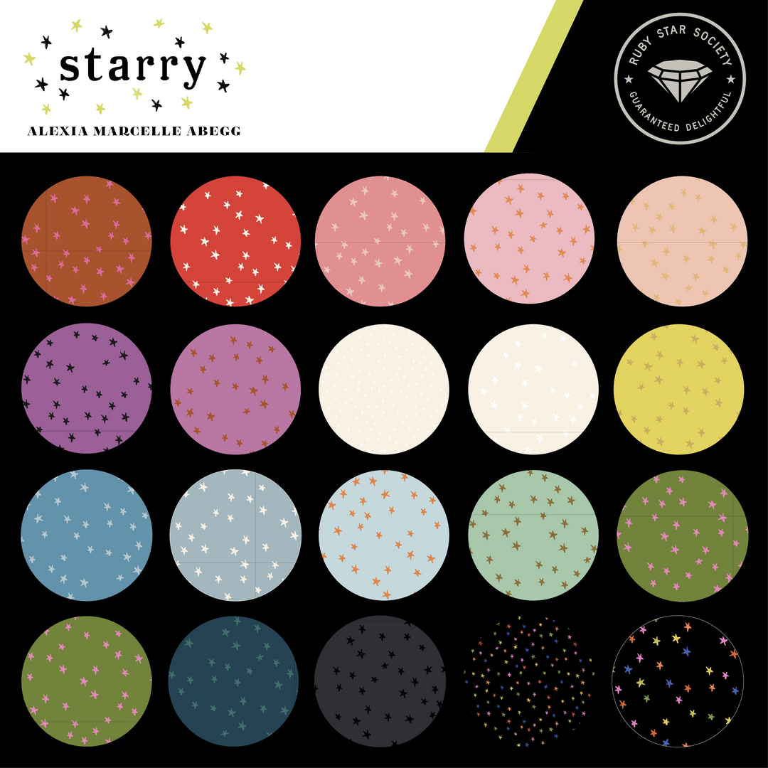 Ruby Star Society - Alexia Abegg - Starry - Neue Farben 2025 - Mini Charm Pack (42-teilig)