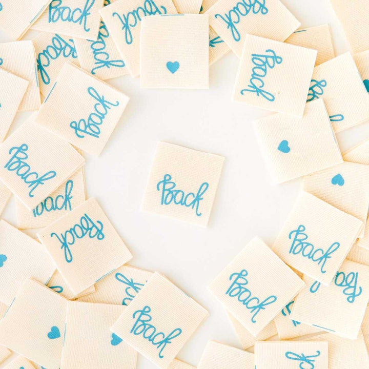 Webetiketten von Sarah Hearts: Back (8 Stück)