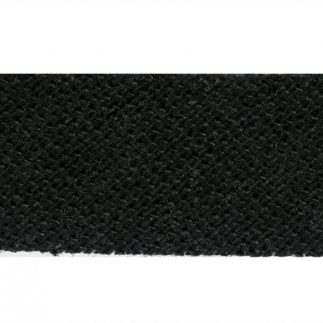 Chenille Schrägband 5/8 Inch in schwarz