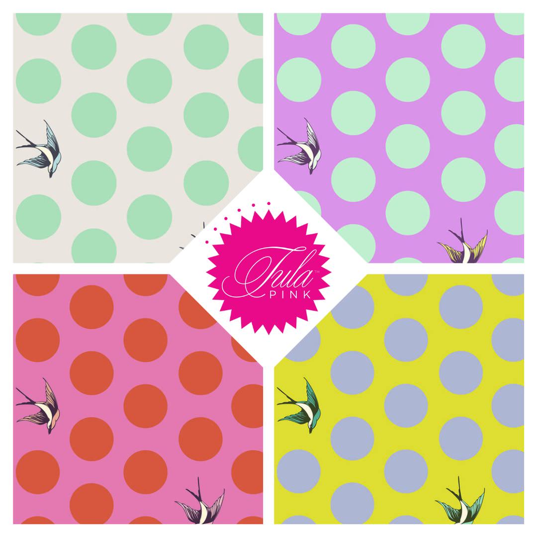 Tula Pink  - Free Fall - extrabreiter Rückseitenstoff in Honey