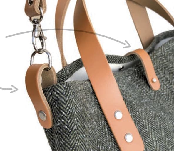Miyako - Echtlederriemen für Taschenlaschen in Orange