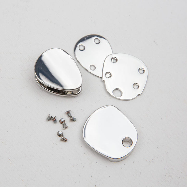 Steckschloss "Borkum" in Nickel (31mm breit)