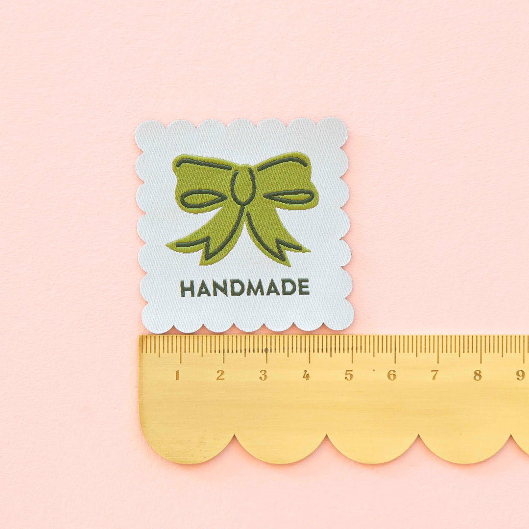 Webetiketten von Sarah Hearts: Bows Handmade Multipack (4 Stück)