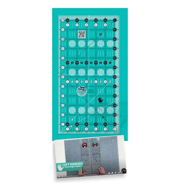 Creative Grids Lineal 6,5 x 12,5 Inch für Linkshänder