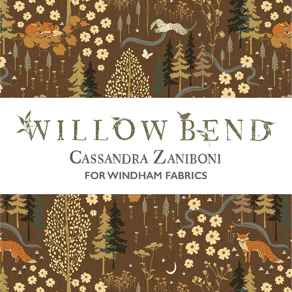 Windham Fabrics - Cassandra Zaniboni - Willow Bend  - Willow Wren in Sage