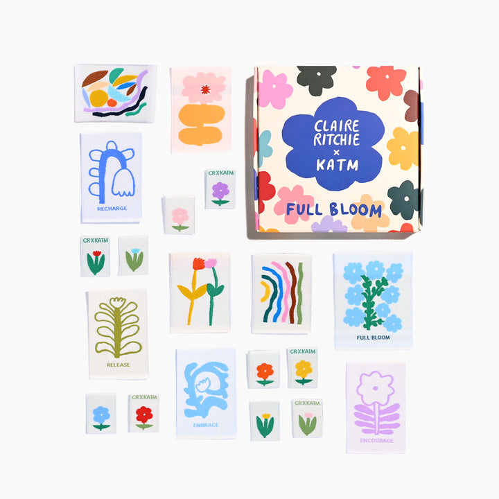 Webetiketten von Claire Richie &amp;amp; KATM: FULL BLOOM (14 Label)