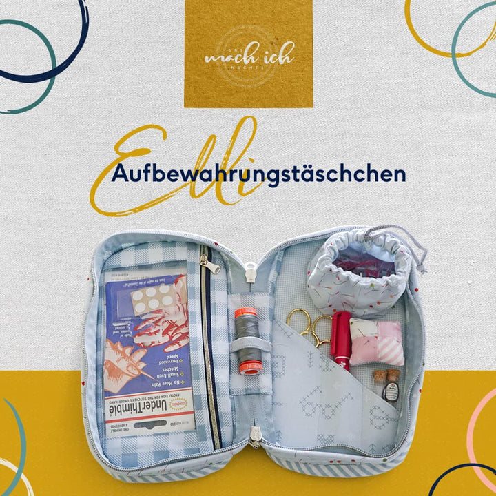 Nähanleitung  Aufbewahrungstäschchen "Elli"