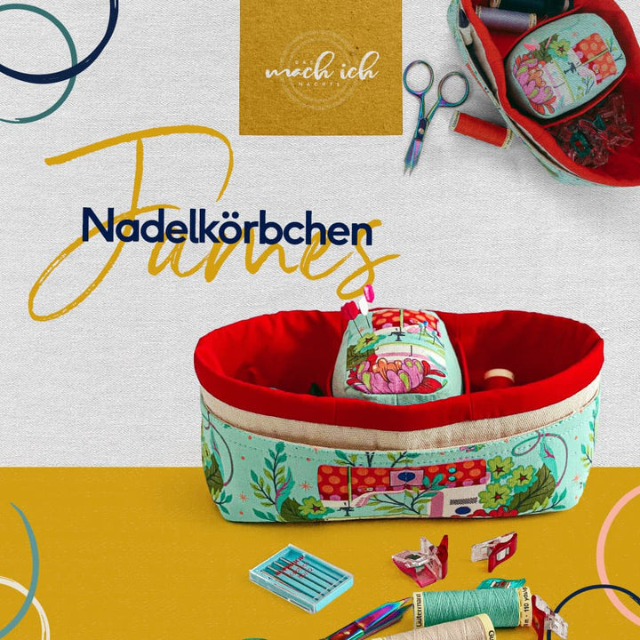 Nähanleitung - Nadelkörbchen großer James