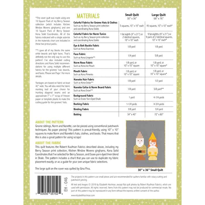 Quilt Pattern - Norm and Nanette (Englisch)