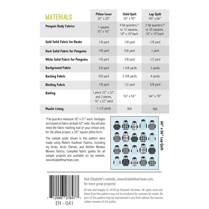 Quilt Pattern - Penguin Party (Englisch)