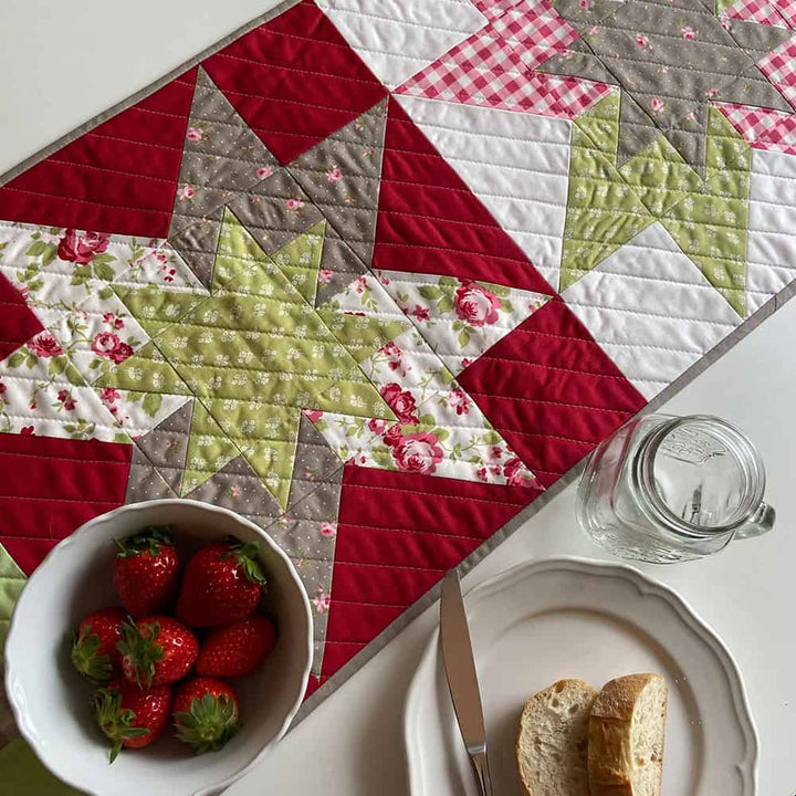 Nähanleitung - Quilt- &amp; Tischläufer Rosie
