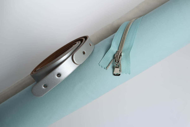 Miyako - Echtlederriemen für Schultertaschen in Silber