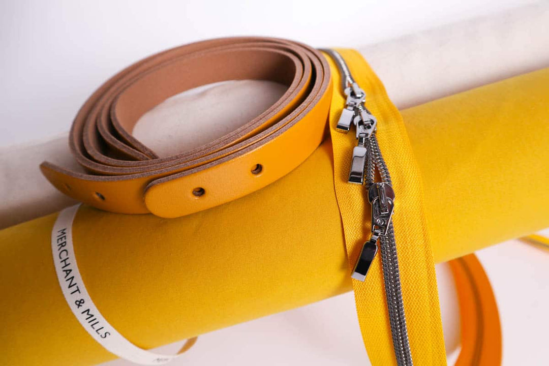 Miyako - Echtlederriemen für Schultertaschen in Gelb