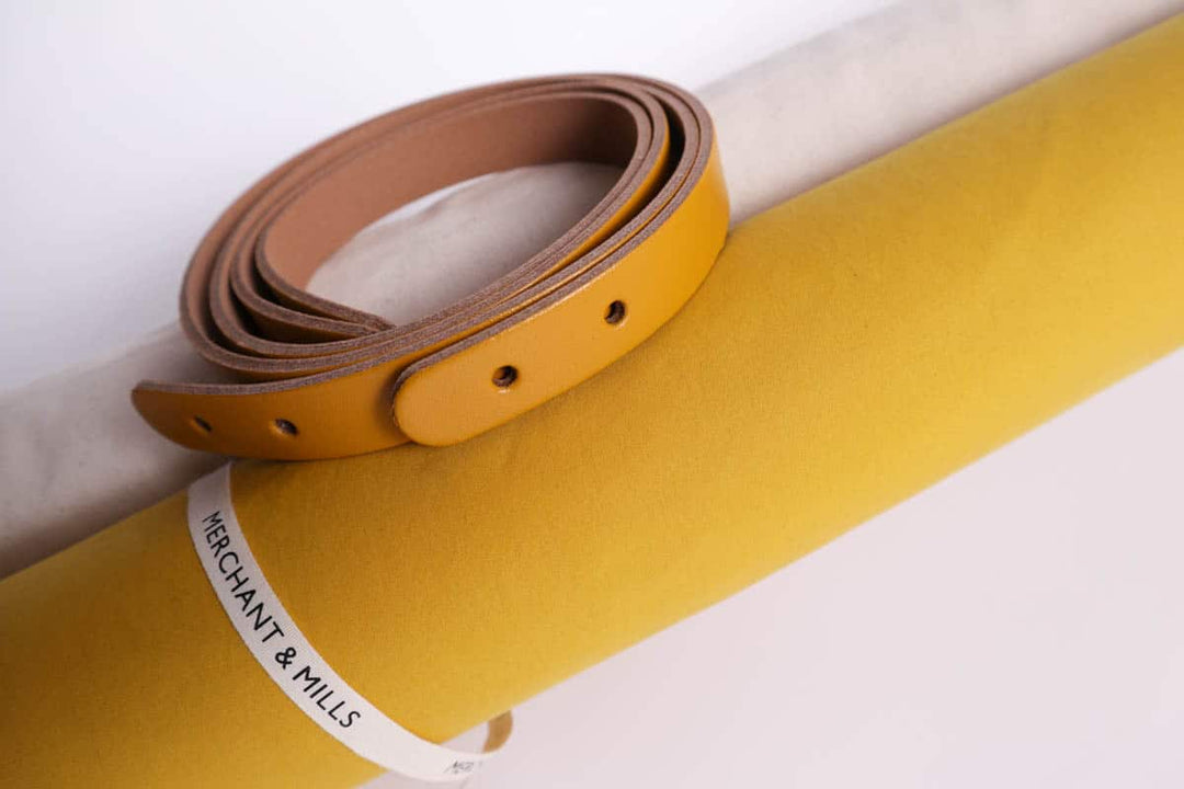 Miyako - Echtlederriemen für Schultertaschen in Gelb