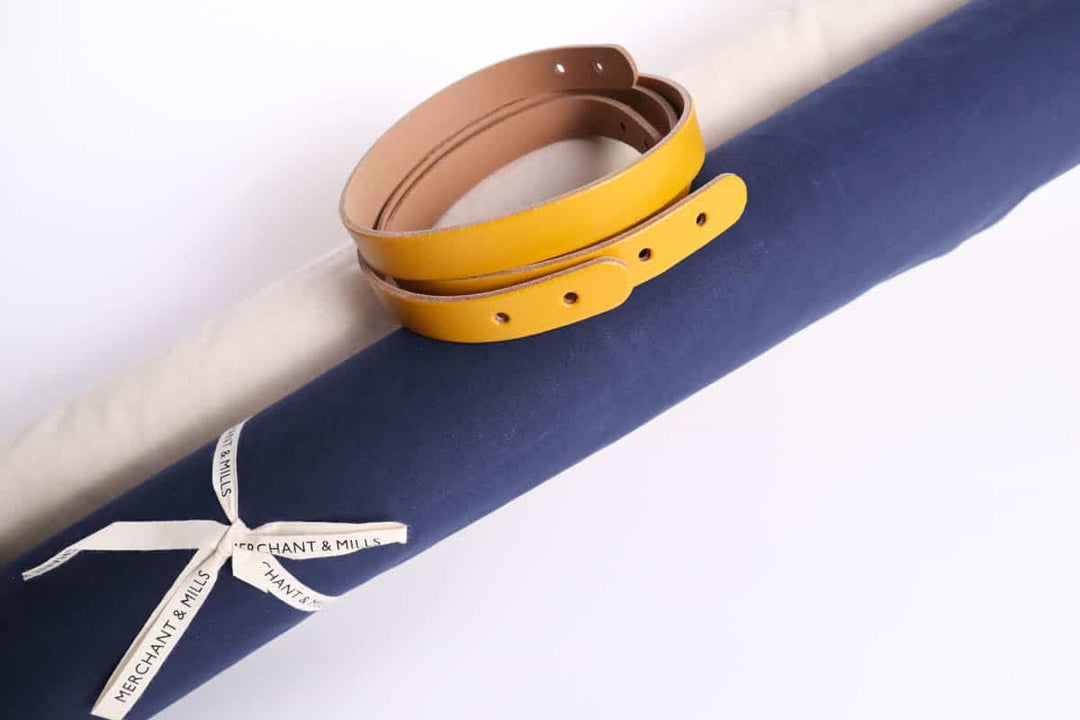 Miyako - Echtlederriemen für Schultertaschen in Gelb