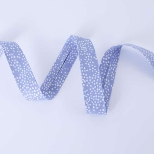 Schrägband Rifle Paper Co. Basic Menagerie Champagne in Periwinkle 20mm