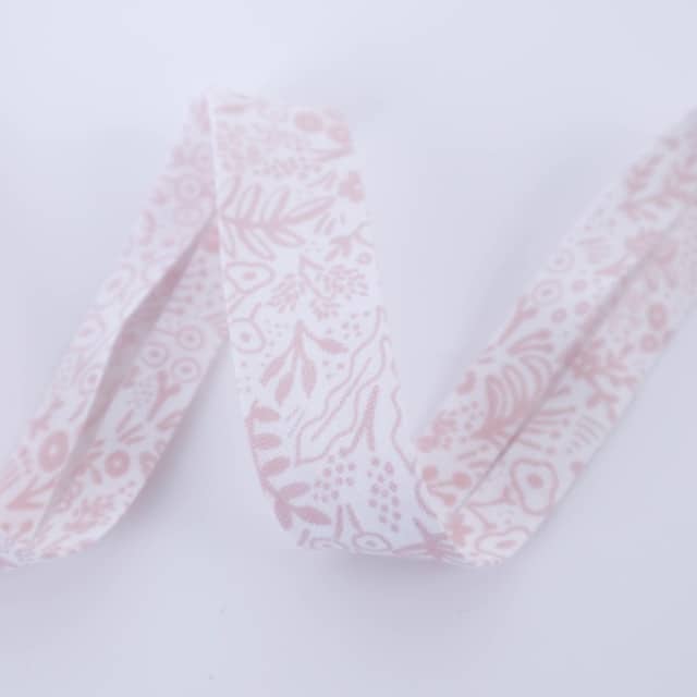 Schrägband Rifle Paper Co. Basic Tapestry Lace in Blush 20mm