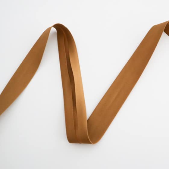 Schrägband Pure Solids in Golden Bronze 25mm