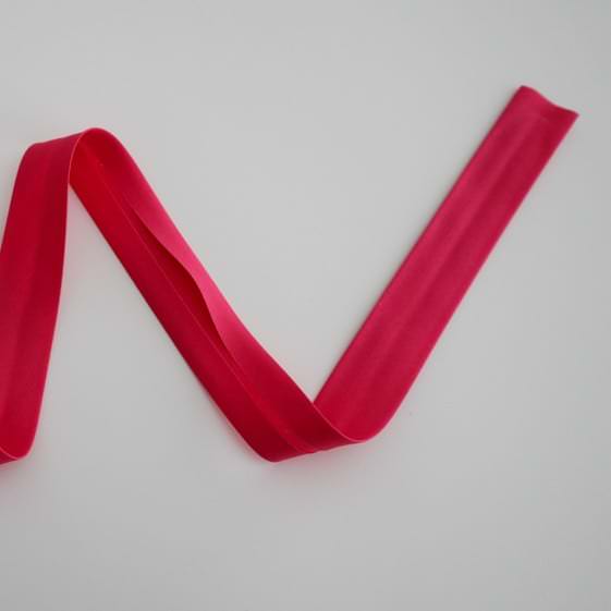 Schrägband Pure Solids in Cherry Lipgloss 25mm