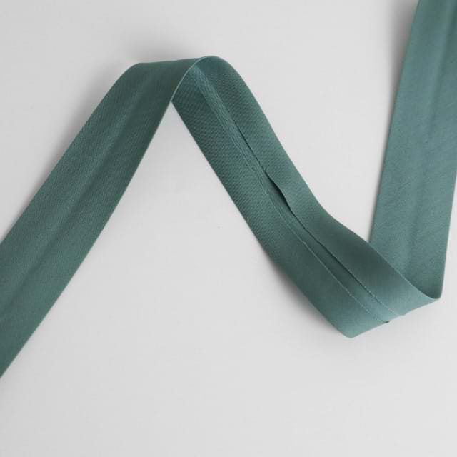 Schrägband Pure Solids in Spruce 25mm