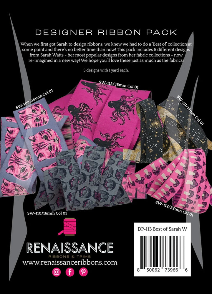 Sarah Watts - Best of Designer Pack - Webbänder (5teilig)