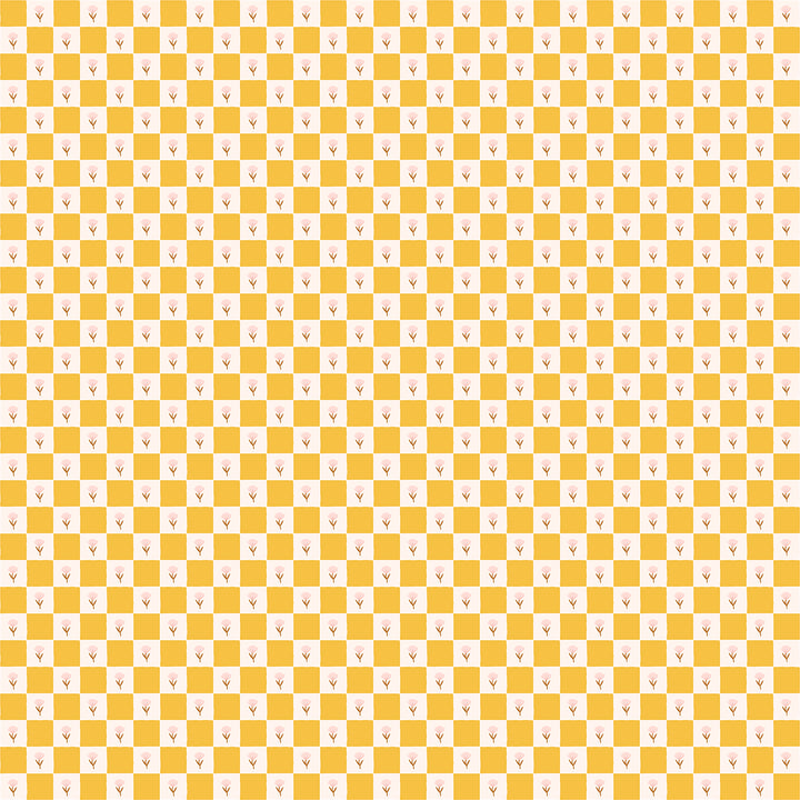 Cotton+Steel - Duchess Plum - A Sunshine Story - Picnick in Sunshine Check