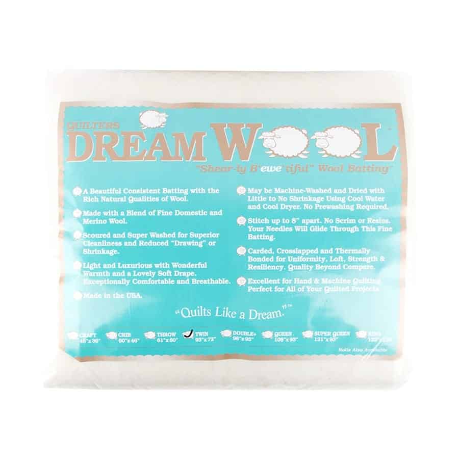 Quilters Dream Wollvlies Queen Size (93X108 Inch abgepackt)