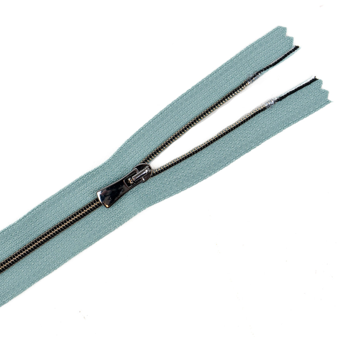 Premium Reißverschluss -50cm - schmal in Rosemary (Gunmetal)