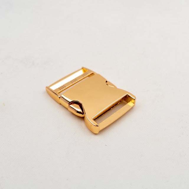 Steckschnalle Gold für Gurtbänder bis zu 40mm