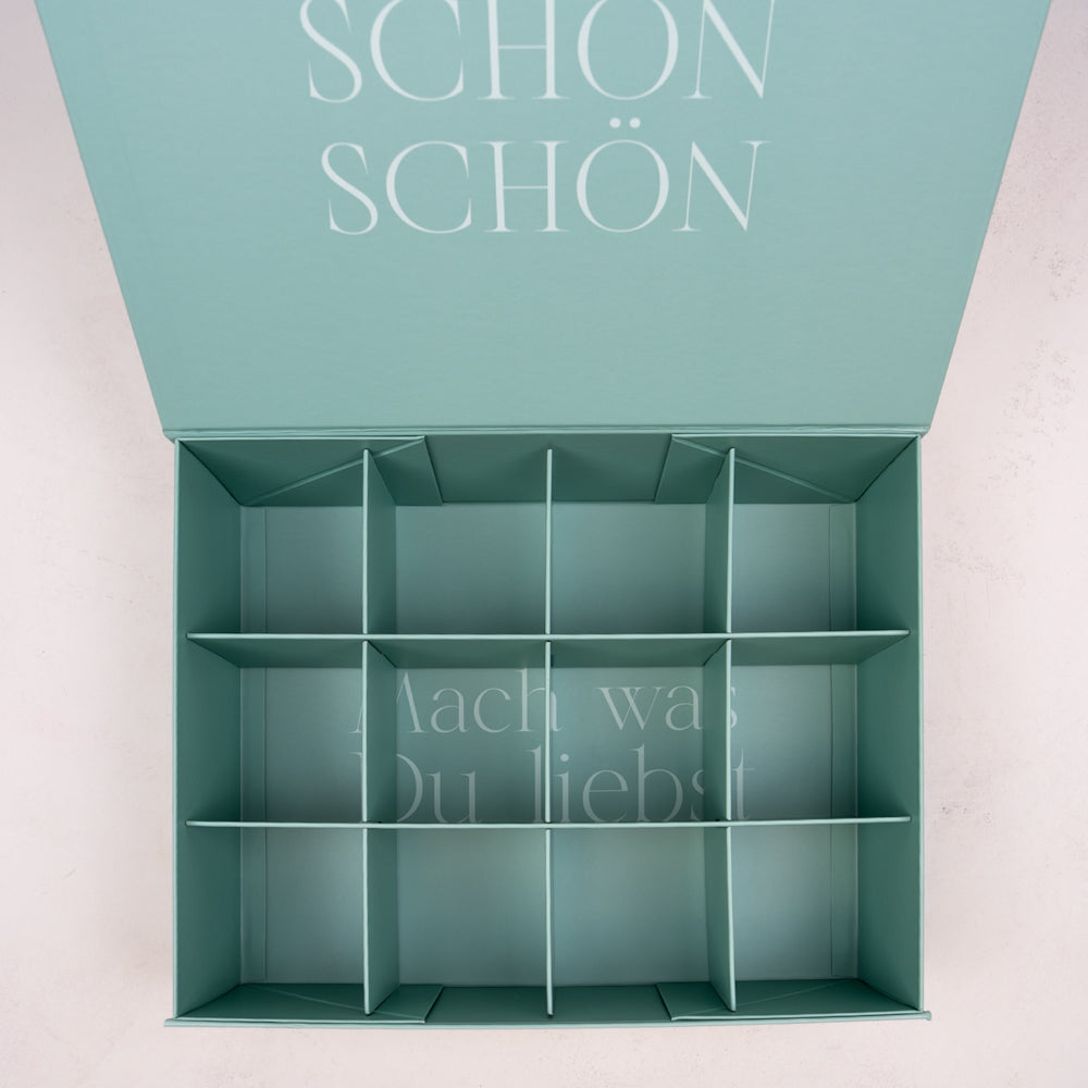 Box mit 24 Premium-Reißverschlüssen Farbe "Klassische Töne in Gunmetal"